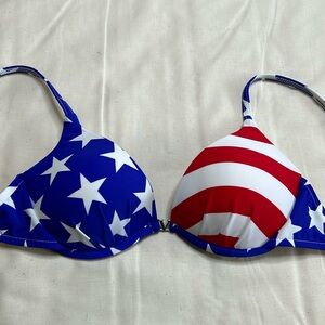 VENUS Fashion, Swimwear Americana Enhancer Push Up Swim Top. B Cup, S.